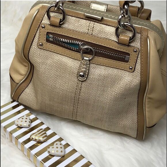 COACH Md tan Satchel gently preloved by me! - Picture 2 of 6